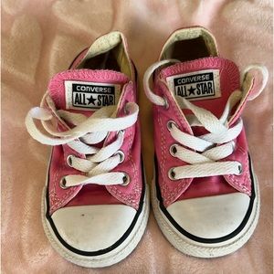 Pink toddler converse
